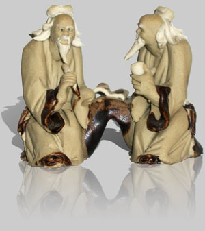 Figurine 2 personnages brut