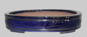 Pot oval bleu 360